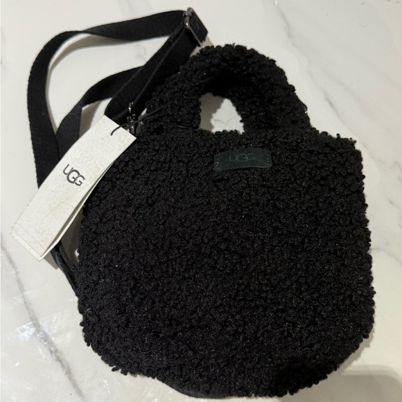 UGG Black Mini Sherpa Bag - Picture 1 of 2